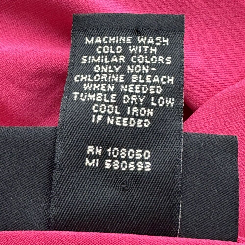 Lane Bryant 18/20 Babydoll Top Women’s Plus Size 1X Pink LS Stretch Blouse - Picture 4 of 11
